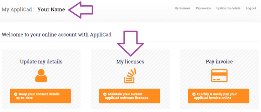 This image shows the AppliCad Website https://www.applicad.com