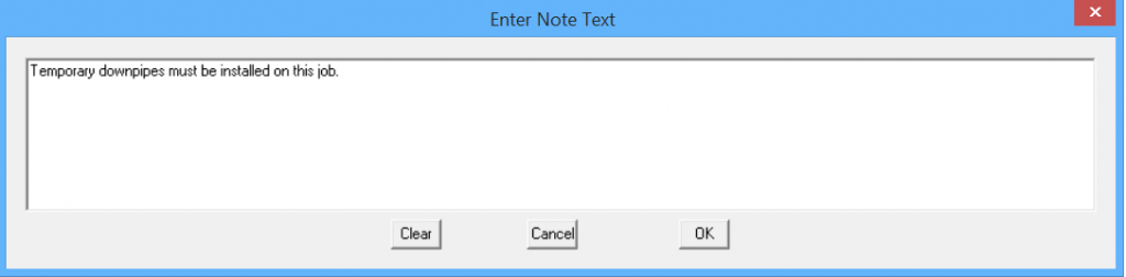 AppliCad Help – Define Report Notes and Print Options