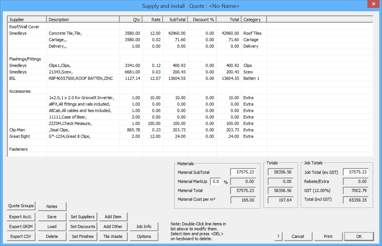 AppliCad Help – Report